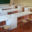 Salle de sciences paillasse humide grès 30mm